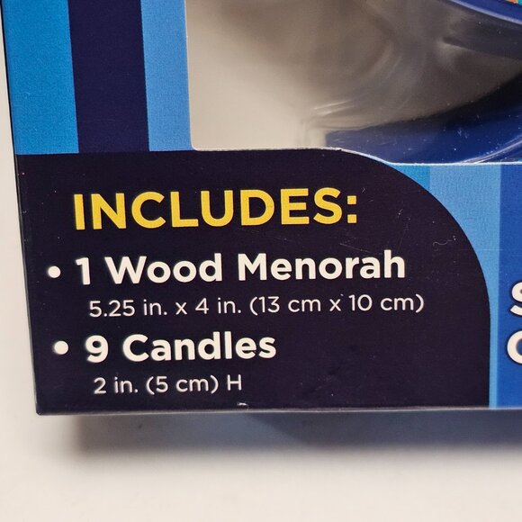 New Child Boy Girl Sturdy Mini Wood Menorah W 9 Candles Happy Chanukkah 4" - Picture 13 of 14
